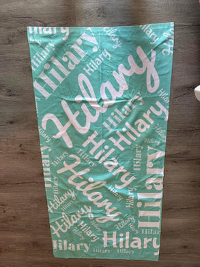Collage Personalized Beach Towel For Kids and Adults