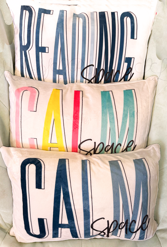 Reading & Calm Space snuggle Pillows