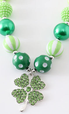 St. Patrick’s Day Bubblegum Chunky Necklace