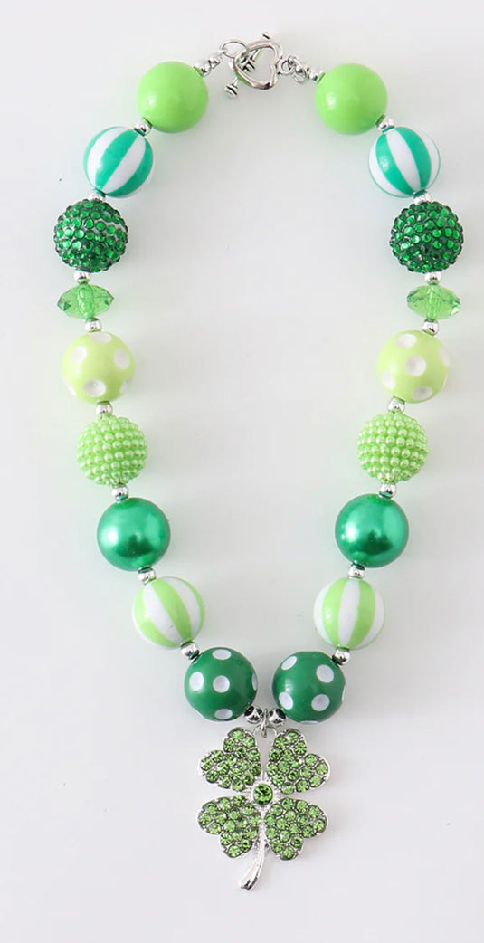 St. Patrick’s Day Bubblegum Chunky Necklace