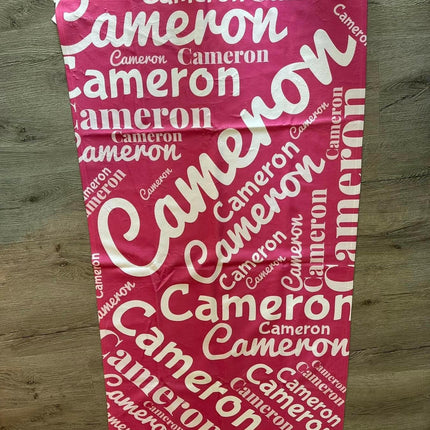 Collage Personalized Beach Towel For Kids and Adults