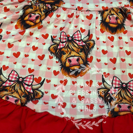 The Girly Cow Swing Dress