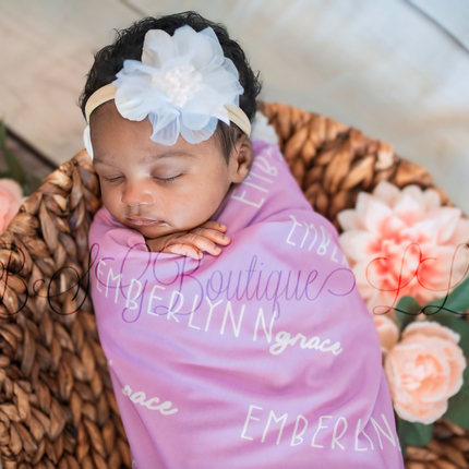 Font Duo Personalized Swaddles