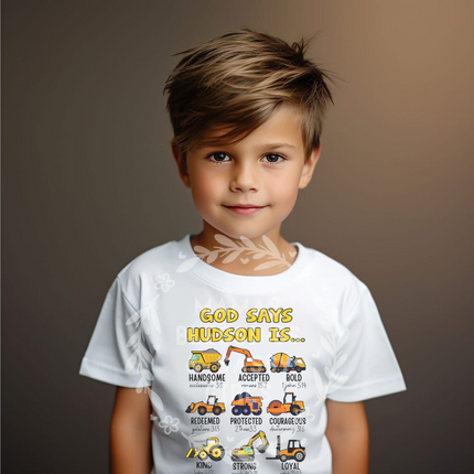 Heavy Equipment God Says shirt