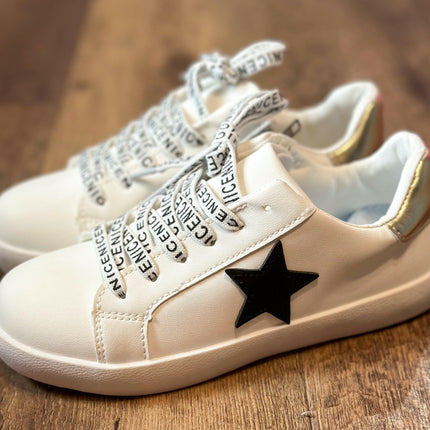 White Black Star Sneaker