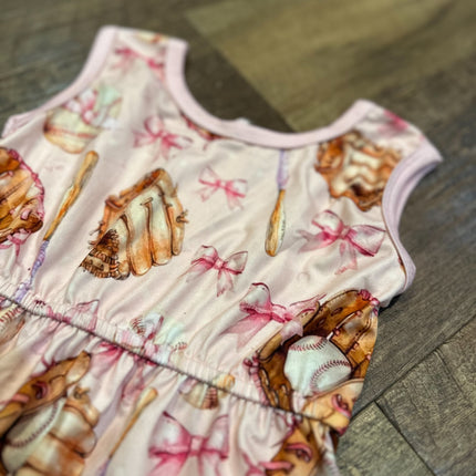 Baseballs & Bows Jumpsuit