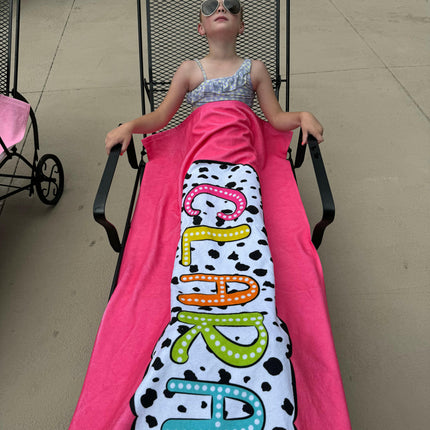 Black & White Spotted Towels
