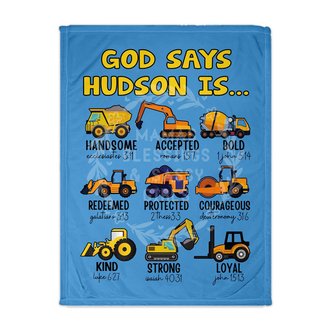 Heavy Equipment God Says Blanket