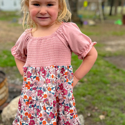 Mauve Spring Mama Mini Dress