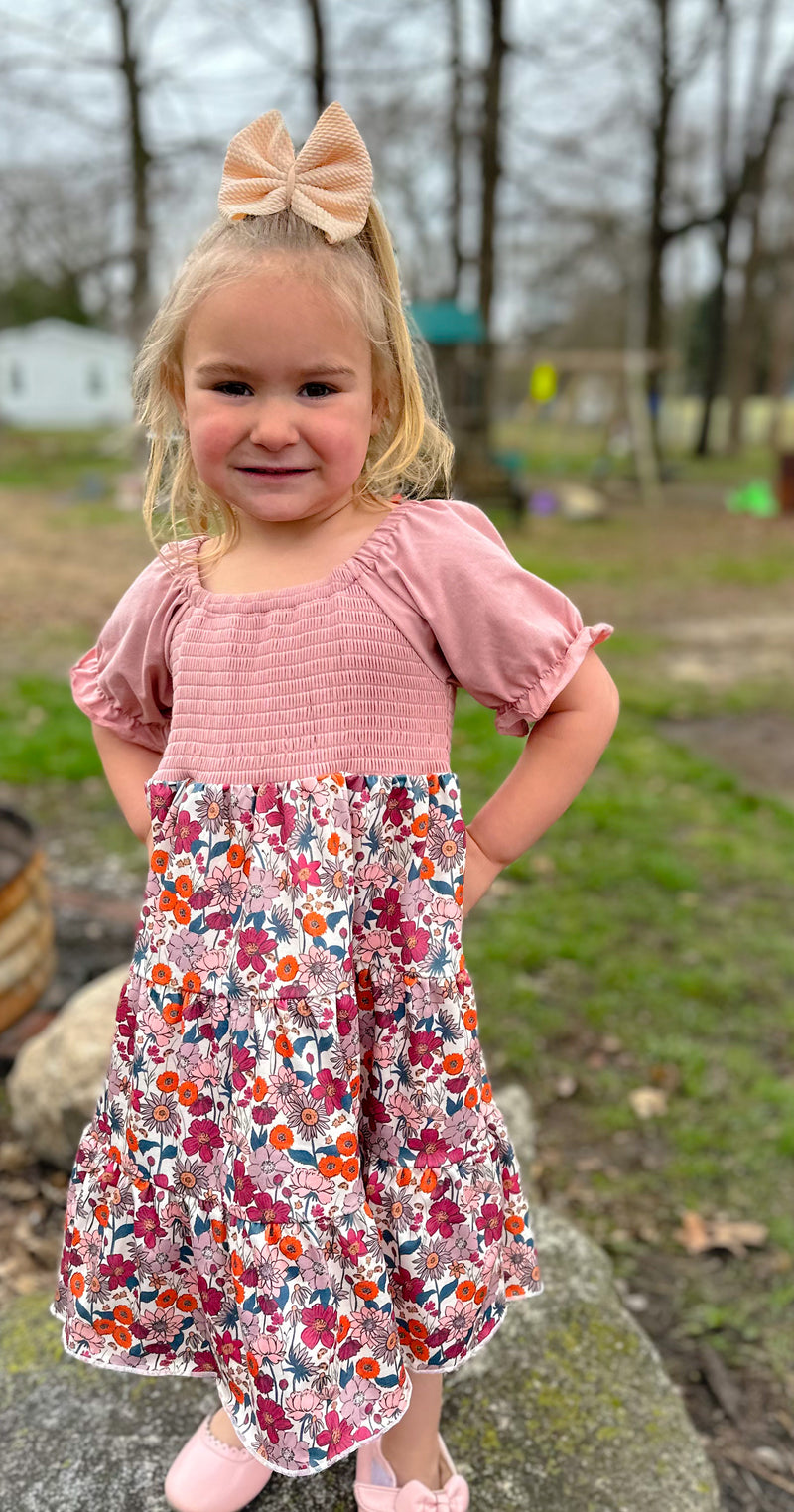 Load image into Gallery viewer, Mauve Spring Mama Mini Dress
