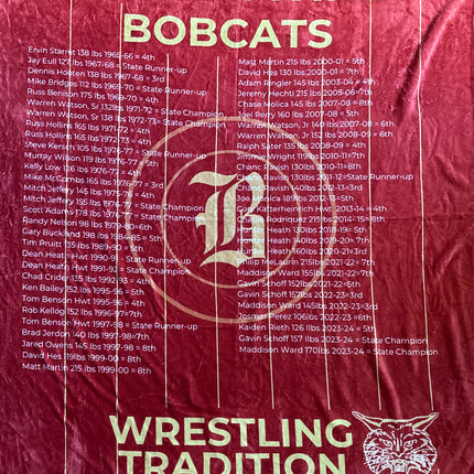 READY TO SHIP BOBCATS BLANKETS