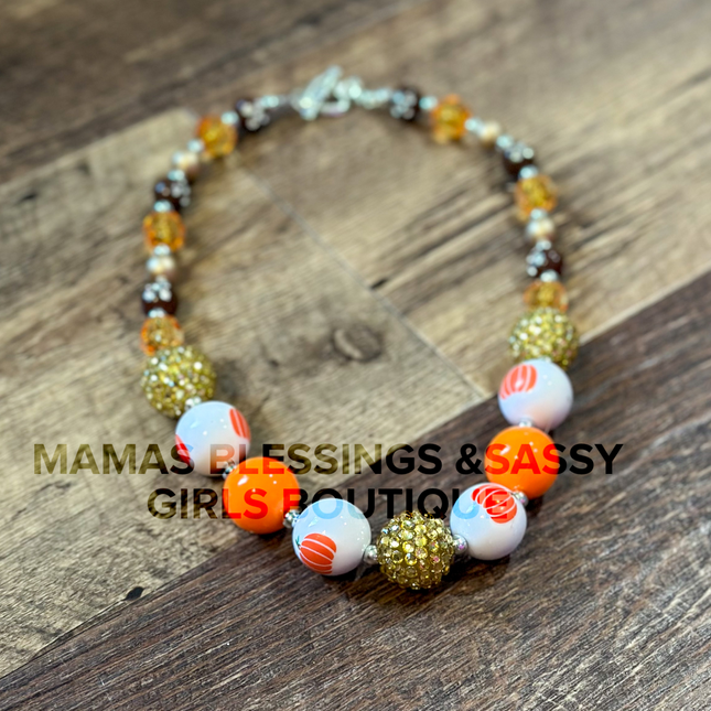 Gold and Pumpkins Necklace