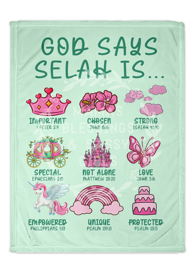 Princess God Says Blanket