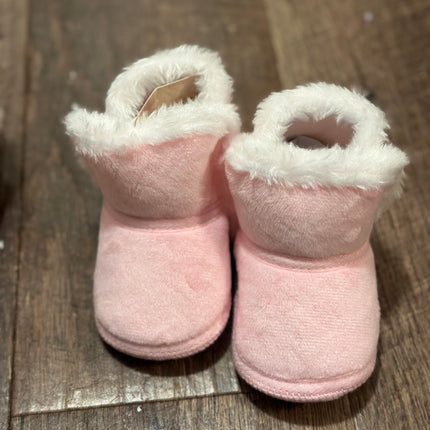 Faux Fleece & Fur Infant Shoes