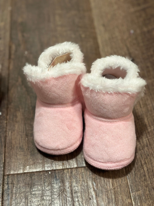 Faux Fleece & Fur Infant Shoes