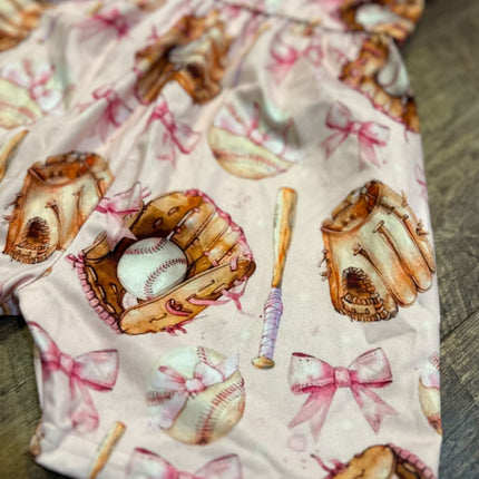 Baseballs & Bows Jumpsuit