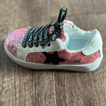 Hot Pink Glitter Sneakers