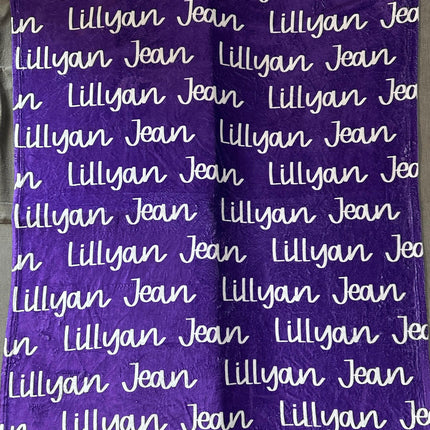 Personalized  Blanket With Name