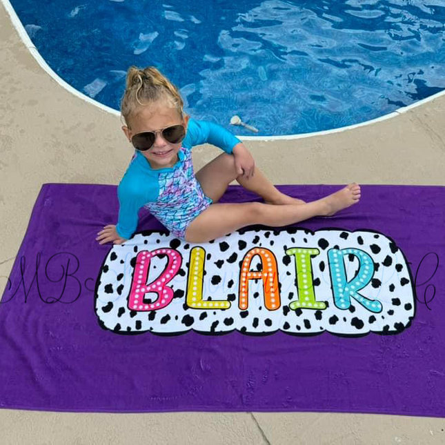 Black & White Spotted Towels