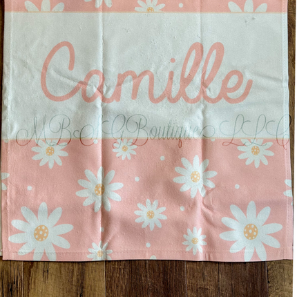 Personalized Daisy Towels