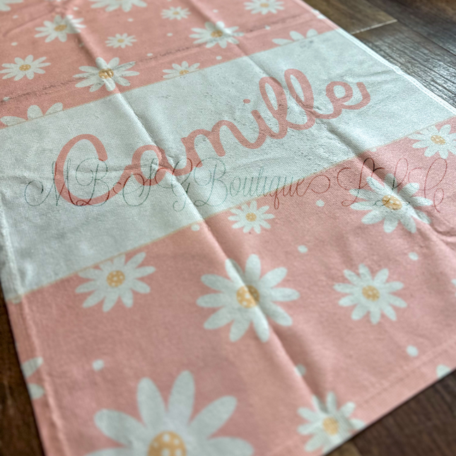 Personalized Daisy Towels