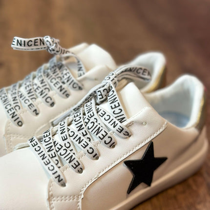 White Black Star Sneaker