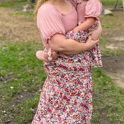 Mauve Spring Mama Mini Dress
