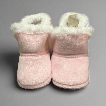Faux Fleece & Fur Infant Shoes