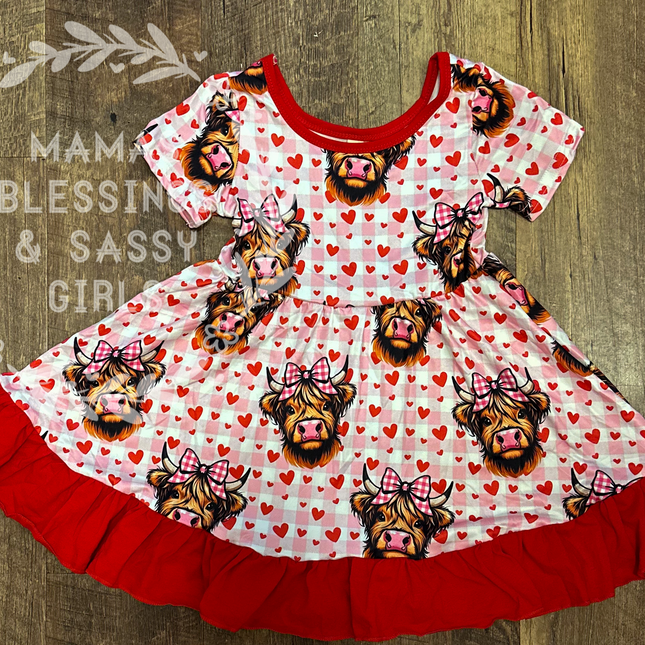 The Girly Cow Swing Dress