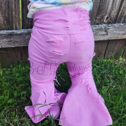 Distressed spandex