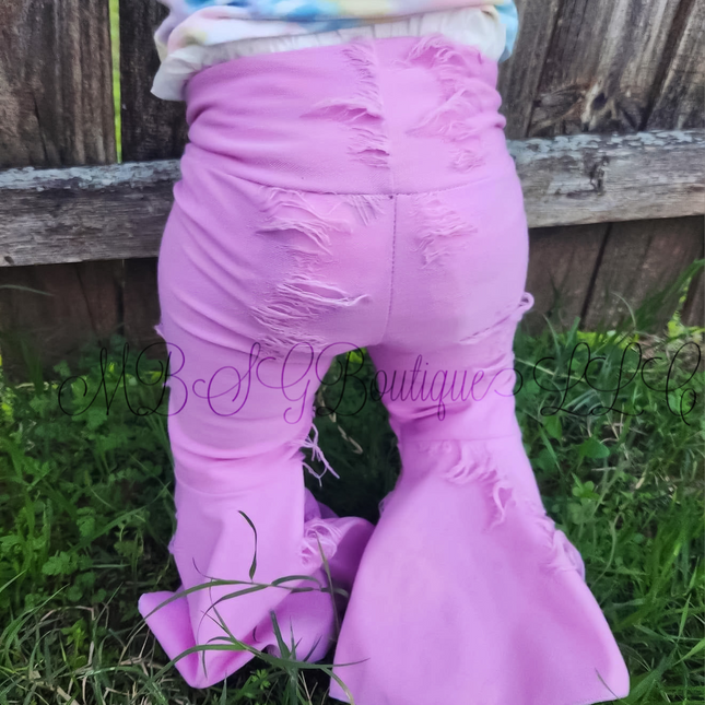 Distressed spandex