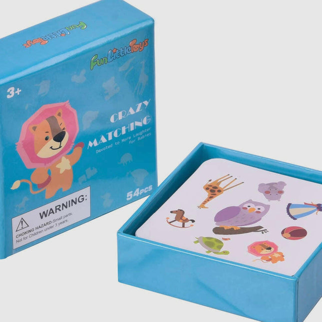 54 Pcs Memory Match Cards Matching Game Educational