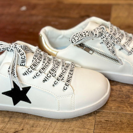 White Black Star Sneaker