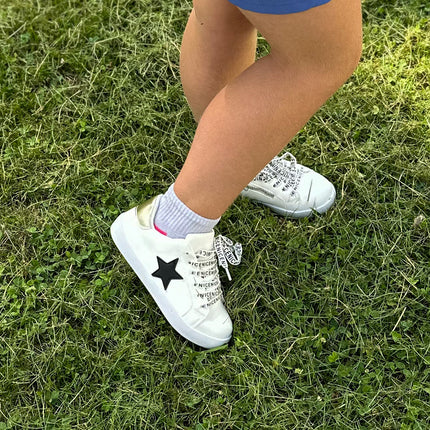 White Black Star Sneaker