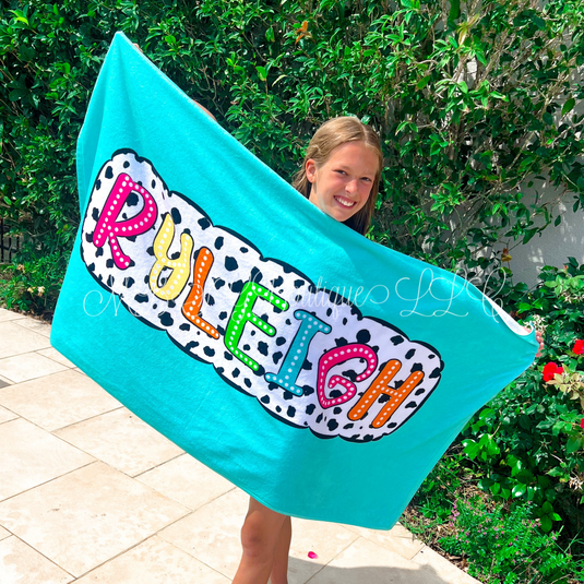 Black & White Spotted Towels