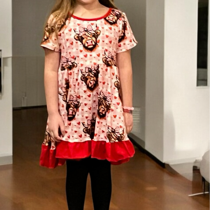The Girly Cow Swing Dress