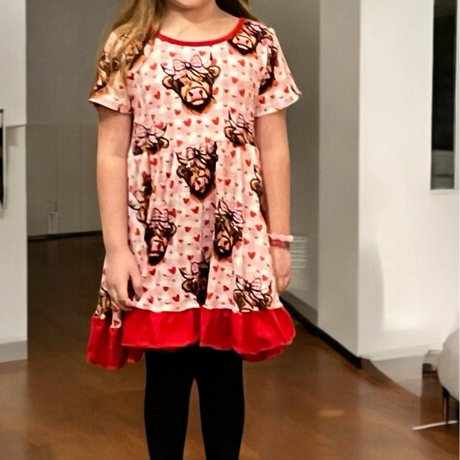 The Girly Cow Swing Dress