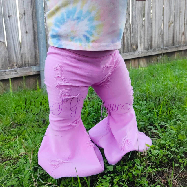 Distressed spandex