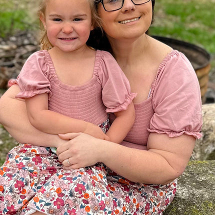 Mauve Spring Mama Mini Dress