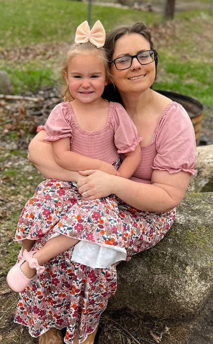 Mauve Spring Mama Mini Dress