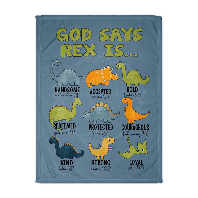 Dinosaur God Says Blanket