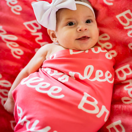 Personalized Full Color Name Swaddle Blanket