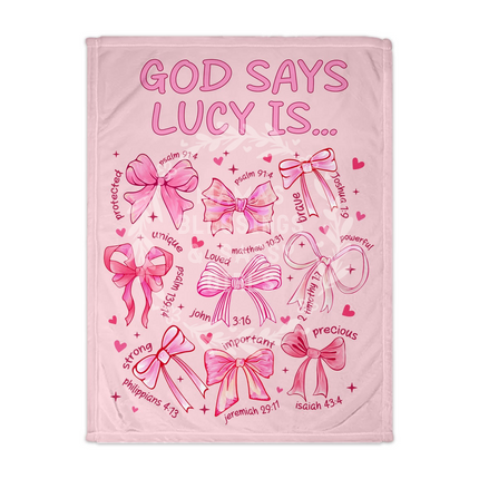 Bows God Says Blanket