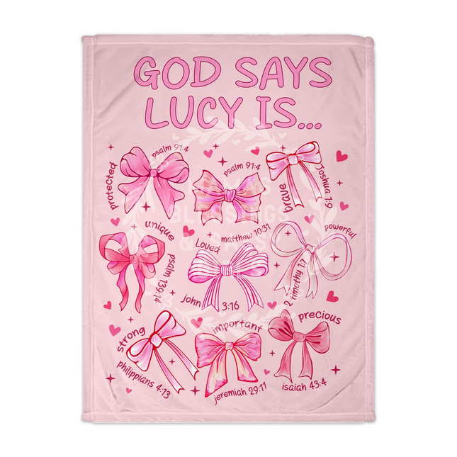Bows God Says Blanket
