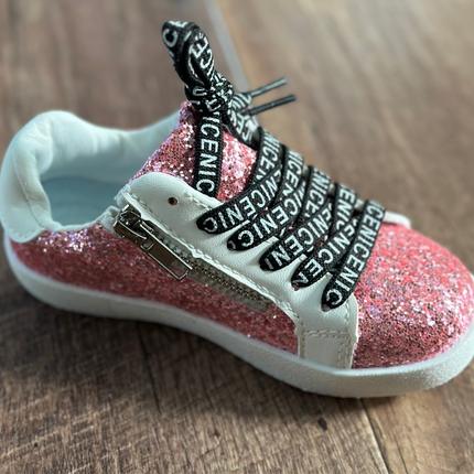 Hot Pink Glitter Sneakers