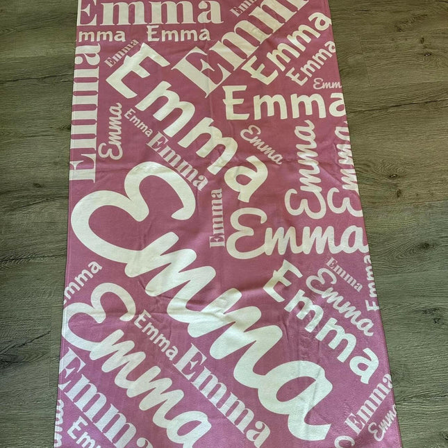 Collage Personalized Beach Towel For Kids and Adults