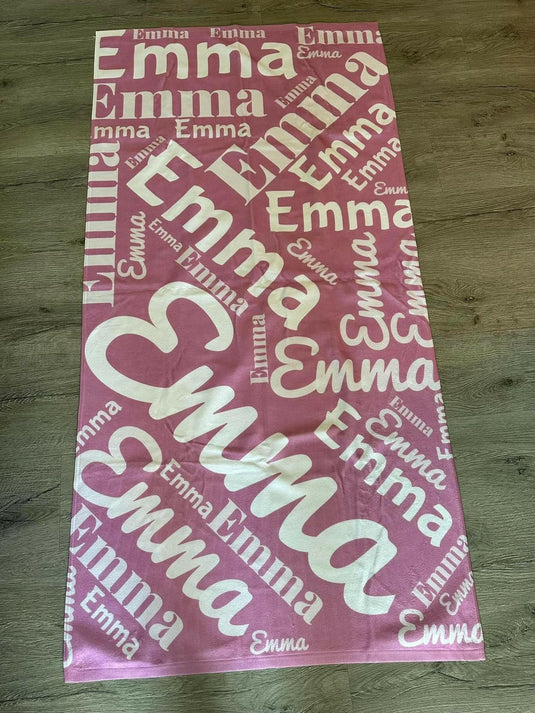 Collage Personalized Beach Towel For Kids and Adults