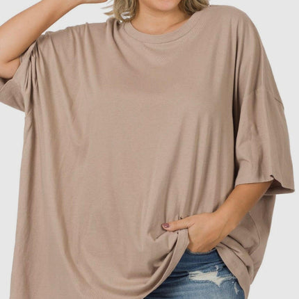 Cotton Drop Shoulder Boyfriend Box Tee