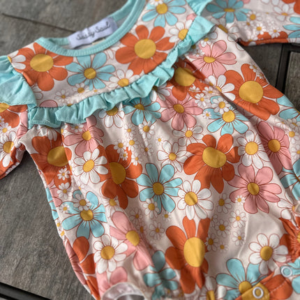 Longsleeve Flower romper