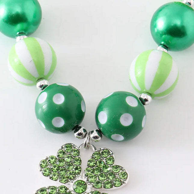 St. Patrick’s Day Bubblegum Chunky Necklace